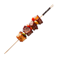 ai generated skewers barbecue food isolated on transparent background png